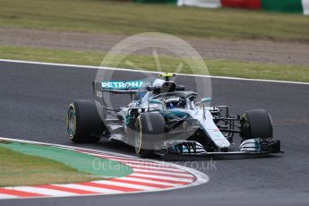 World © Octane Photographic Ltd. Formula 1 – Japanese GP - Practice 2. Mercedes AMG Petronas Motorsport AMG F1 W09 EQ Power+ - Valtteri Bottas. Suzuka Circuit, Japan. Friday 5th October 2018.