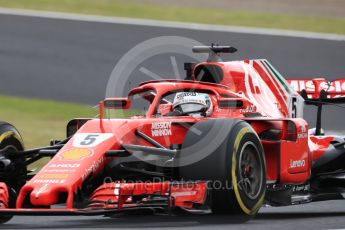 World © Octane Photographic Ltd. Formula 1 – Japanese GP - Practice 2. Scuderia Ferrari SF71-H – Sebastian Vettel. Suzuka Circuit, Japan. Friday 5th October 2018.