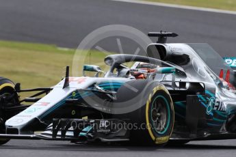 World © Octane Photographic Ltd. Formula 1 – Japanese GP – Practice 2. Mercedes AMG Petronas Motorsport AMG F1 W09 EQ Power+ - Lewis Hamilton. Suzuka Circuit, Japan. Friday 5th October 2018.