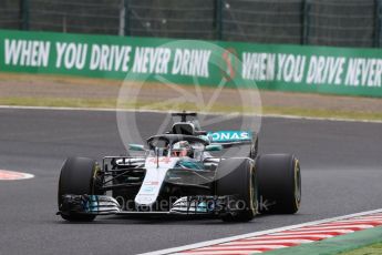 World © Octane Photographic Ltd. Formula 1 – Japanese GP – Practice 2. Mercedes AMG Petronas Motorsport AMG F1 W09 EQ Power+ - Lewis Hamilton. Suzuka Circuit, Japan. Friday 5th October 2018.