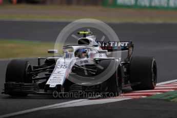 World © Octane Photographic Ltd. Formula 1 – Japanese GP - Practice 2. Williams Martini Racing FW41 – Sergey Sirotkin. Suzuka Circuit, Japan. Friday 5th October 2018.