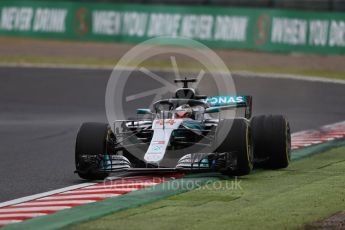 World © Octane Photographic Ltd. Formula 1 – Japanese GP – Practice 2. Mercedes AMG Petronas Motorsport AMG F1 W09 EQ Power+ - Lewis Hamilton. Suzuka Circuit, Japan. Friday 5th October 2018.