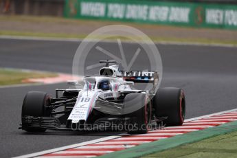 World © Octane Photographic Ltd. Formula 1 – Japanese GP - Practice 2. Williams Martini Racing FW41 – Lance Stroll. Suzuka Circuit, Japan. Friday 5th October 2018.