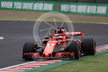 World © Octane Photographic Ltd. Formula 1 – Japanese GP - Practice 2. Scuderia Ferrari SF71-H – Sebastian Vettel. Suzuka Circuit, Japan. Friday 5th October 2018.