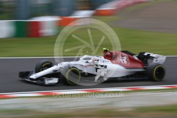World © Octane Photographic Ltd. Formula 1 – Japanese GP - Practice 3. Alfa Romeo Sauber F1 Team C37 – Charles Leclerc. Suzuka Circuit, Japan. Saturday 6th October 2018.