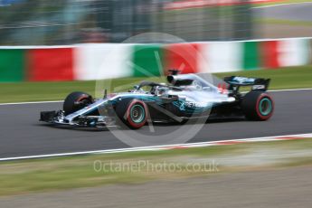 World © Octane Photographic Ltd. Formula 1 – Japanese GP – Practice 3. Mercedes AMG Petronas Motorsport AMG F1 W09 EQ Power+ - Lewis Hamilton. Suzuka Circuit, Japan. Saturday 6th October 2018.