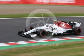 World © Octane Photographic Ltd. Formula 1 – Japanese GP - Practice 3. Alfa Romeo Sauber F1 Team C37 – Charles Leclerc. Suzuka Circuit, Japan. Saturday 6th October 2018.