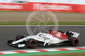 World © Octane Photographic Ltd. Formula 1 – Japanese GP - Practice 3. Alfa Romeo Sauber F1 Team C37 – Marcus Ericsson. Suzuka Circuit, Japan. Saturday 6th October 2018.