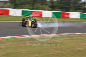 World © Octane Photographic Ltd. Formula 1 – Japanese GP - Practice 3. Renault Sport F1 Team RS18 – Nico Hulkenberg spins off at exit of turn 4. Suzuka Circuit, Japan. Saturday 6th October 2018.