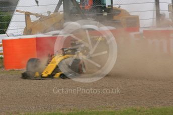 World © Octane Photographic Ltd. Formula 1 – Japanese GP - Practice 3. Renault Sport F1 Team RS18 – Nico Hulkenberg spins off at exit of turn 4. Suzuka Circuit, Japan. Saturday 6th October 2018.