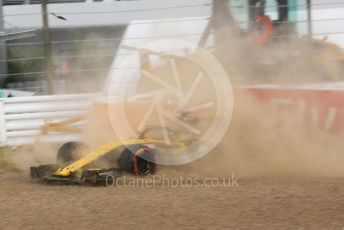 World © Octane Photographic Ltd. Formula 1 – Japanese GP - Practice 3. Renault Sport F1 Team RS18 – Nico Hulkenberg spins off at exit of turn 4. Suzuka Circuit, Japan. Saturday 6th October 2018.