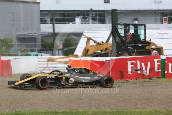 World © Octane Photographic Ltd. Formula 1 – Japanese GP - Practice 3. Renault Sport F1 Team RS18 – Nico Hulkenberg spins off at exit of turn 4. Suzuka Circuit, Japan. Saturday 6th October 2018.