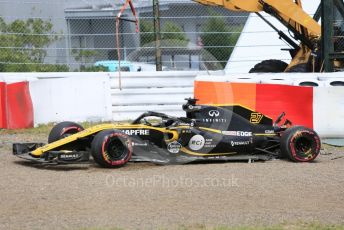 World © Octane Photographic Ltd. Formula 1 – Japanese GP - Practice 3. Renault Sport F1 Team RS18 – Nico Hulkenberg spins off at exit of turn 4. Suzuka Circuit, Japan. Saturday 6th October 2018.
