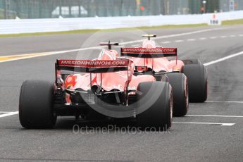 World © Octane Photographic Ltd. Formula 1 – Japanese GP - Practice 3. Scuderia Ferrari SF71-H – Kimi Raikkonen and Sebastian Vettel. Suzuka Circuit, Japan. Saturday 6th October 2018.