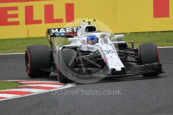 World © Octane Photographic Ltd. Formula 1 – Japanese GP - Qualifying. Williams Martini Racing FW41 – Sergey Sirotkin. Suzuka Circuit, Japan. Saturday 6th October 2018.