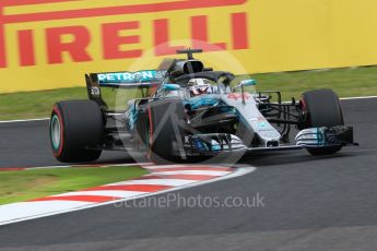 World © Octane Photographic Ltd. Formula 1 – Japanese GP – Qualifying. Mercedes AMG Petronas Motorsport AMG F1 W09 EQ Power+ - Lewis Hamilton. Suzuka Circuit, Japan. Saturday 6th October 2018.