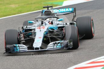 World © Octane Photographic Ltd. Formula 1 – Japanese GP – Qualifying. Mercedes AMG Petronas Motorsport AMG F1 W09 EQ Power+ - Lewis Hamilton. Suzuka Circuit, Japan. Saturday 6th October 2018.