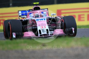 World © Octane Photographic Ltd. Formula 1 – Japanese GP - Qualifying. Racing Point Force India VJM11 - Esteban Ocon. Suzuka Circuit, Japan. Saturday 6th October 2018.