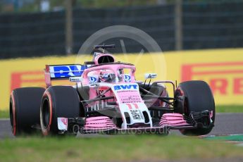 World © Octane Photographic Ltd. Formula 1 – Japanese GP - Qualifying. Racing Point Force India VJM11 - Sergio Perez. Suzuka Circuit, Japan. Saturday 6th October 2018.