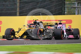 World © Octane Photographic Ltd. Formula 1 – Japanese GP - Qualifying. Renault Sport F1 Team RS18 – Carlos Sainz and Racing Point Force India VJM11 - Sergio Perez. Suzuka Circuit, Japan. Saturday 6th October 2018.