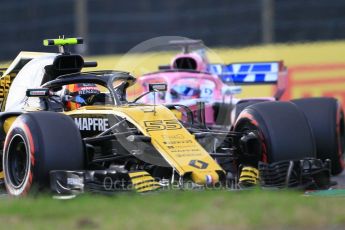 World © Octane Photographic Ltd. Formula 1 – Japanese GP - Qualifying. Renault Sport F1 Team RS18 – Carlos Sainz and Racing Point Force India VJM11 - Sergio Perez. Suzuka Circuit, Japan. Saturday 6th October 2018.