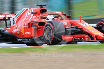 World © Octane Photographic Ltd. Formula 1 – Japanese GP - Qualifying. Scuderia Ferrari SF71-H – Sebastian Vettel. Suzuka Circuit, Japan. Saturday 6th October 2018.