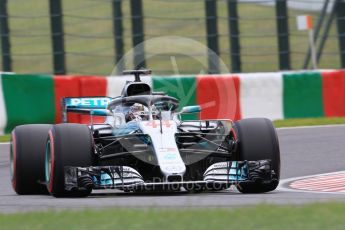 World © Octane Photographic Ltd. Formula 1 – Japanese GP – Qualifying. Mercedes AMG Petronas Motorsport AMG F1 W09 EQ Power+ - Lewis Hamilton. Suzuka Circuit, Japan. Saturday 6th October 2018.