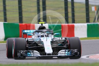 World © Octane Photographic Ltd. Formula 1 – Japanese GP - Qualifying. Mercedes AMG Petronas Motorsport AMG F1 W09 EQ Power+ - Valtteri Bottas. Suzuka Circuit, Japan. Saturday 6th October 2018.