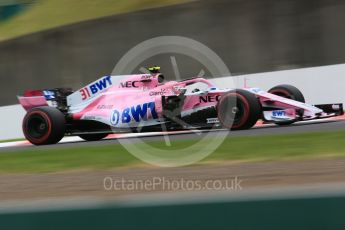 World © Octane Photographic Ltd. Formula 1 – Japanese GP - Qualifying. Racing Point Force India VJM11 - Esteban Ocon. Suzuka Circuit, Japan. Saturday 6th October 2018.