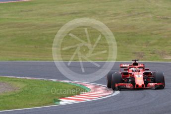 World © Octane Photographic Ltd. Formula 1 – Japanese GP - Qualifying. Scuderia Ferrari SF71-H – Sebastian Vettel. Suzuka Circuit, Japan. Saturday 6th October 2018.