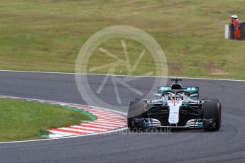 World © Octane Photographic Ltd. Formula 1 – Japanese GP – Qualifying. Mercedes AMG Petronas Motorsport AMG F1 W09 EQ Power+ - Lewis Hamilton. Suzuka Circuit, Japan. Saturday 6th October 2018.