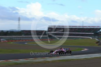 World © Octane Photographic Ltd. Formula 1 – Japanese GP - Qualifying. Racing Point Force India VJM11 - Sergio Perez. Suzuka Circuit, Japan. Saturday 6th October 2018.