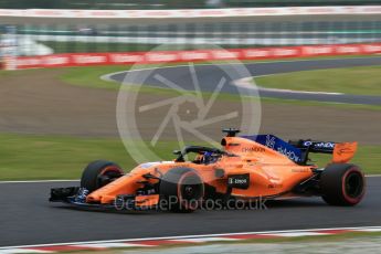 World © Octane Photographic Ltd. Formula 1 – Japanese GP - Qualifying. McLaren MCL33 – Fernando Alonso. Suzuka Circuit, Japan. Saturday 6th October 2018.