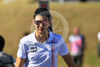 World © Octane Photographic Ltd. Formula 1 – Japanese GP - Paddock. Racing Point Force India VJM11 - Esteban Ocon. Suzuka Circuit, Japan. Sunday 7th October 2018.