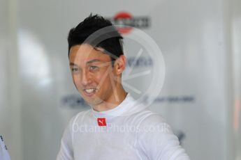 World © Octane Photographic Ltd. Formula 1 – Japanese GP - Pit Lane. Kukuki Nakajima (F1 legends driver) in the Williams garage. Suzuka Circuit, Japan. Sunday 7th October 2018.