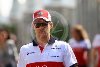 World © Octane Photographic Ltd. Formula 1 – Japanese GP - Paddock. Alfa Romeo Sauber F1 Team C37 – Marcus Ericsson. Suzuka Circuit, Japan. Sunday 7th October 2018.