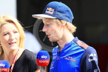 World © Octane Photographic Ltd. Formula 1 – Japanese GP - Paddock. Scuderia Toro Rosso STR13 – Brendon Hartley. Suzuka Circuit, Japan. Sunday 7th October 2018.