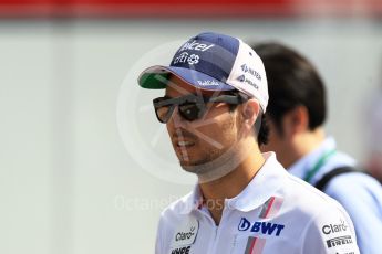 World © Octane Photographic Ltd. Formula 1 – Japanese GP - Paddock. Racing Point Force India VJM11 - Sergio Perez. Suzuka Circuit, Japan. Sunday 7th October 2018.