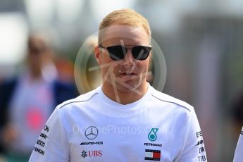 World © Octane Photographic Ltd. Formula 1 – Japanese GP - Paddock. Mercedes AMG Petronas Motorsport AMG F1 W09 EQ Power+ - Valtteri Bottas. Suzuka Circuit, Japan. Sunday 7th October 2018.