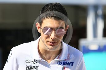 World © Octane Photographic Ltd. Formula 1 – Japanese GP - Paddock. Racing Point Force India VJM11 - Esteban Ocon. Suzuka Circuit, Japan. Sunday 7th October 2018.