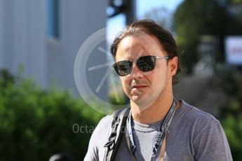 World © Octane Photographic Ltd. Formula 1 – Japanese GP - Paddock. Rubens Barrichello. Suzuka Circuit, Japan. Sunday 7th October 2018.