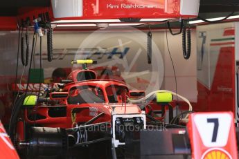 World © Octane Photographic Ltd. Formula 1 – Japanese GP - Pit Lane. Scuderia Ferrari SF71-H – Kimi Raikkonen. Suzuka Circuit, Japan. Sunday 7th October 2018.