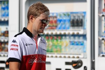 World © Octane Photographic Ltd. Formula 1 – Japanese GP - Paddock. Alfa Romeo Sauber F1 Team C37 – Marcus Ericsson. Suzuka Circuit, Japan. Sunday 7th October 2018.