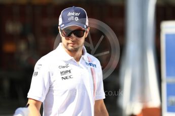 World © Octane Photographic Ltd. Formula 1 – Japanese GP - Paddock. Racing Point Force India VJM11 - Sergio Perez. Suzuka Circuit, Japan. Sunday 7th October 2018.