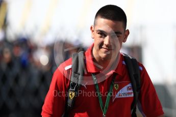 World © Octane Photographic Ltd. Formula 1 - Japanese GP - Paddock. Giuliano Alesi - Ferrari Driver Academy. Suzuka Circuit, Japan. Sunday 7th October 2018.