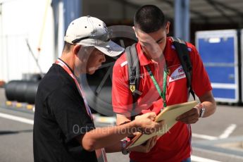 World © Octane Photographic Ltd. Formula 1 - Japanese GP - Paddock. Giuliano Alesi - Ferrari Driver Academy. Suzuka Circuit, Japan. Sunday 7th October 2018.