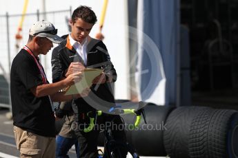 World © Octane Photographic Ltd. Formula 1 – Japanese GP - Paddock. McLaren MCL33 Reserve Driver – Lando Norris. Suzuka Circuit, Japan. Sunday 7th October 2018.