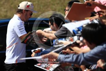 World © Octane Photographic Ltd. Formula 1 – Japanese GP - Paddock. McLaren MCL33 – Fernando Alonso. Suzuka Circuit, Japan. Sunday 7th October 2018.