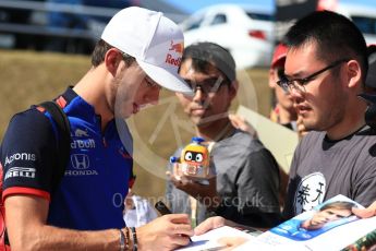 World © Octane Photographic Ltd. Formula 1 – Japanese GP - Paddock. Scuderia Toro Rosso STR13 – Pierre Gasly. Suzuka Circuit, Japan. Sunday 7th October 2018.