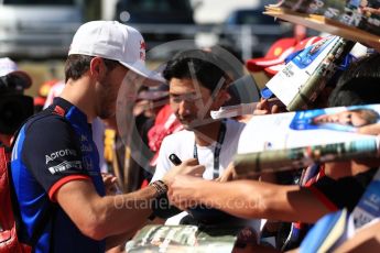 World © Octane Photographic Ltd. Formula 1 – Japanese GP - Paddock. Scuderia Toro Rosso STR13 – Pierre Gasly. Suzuka Circuit, Japan. Sunday 7th October 2018.